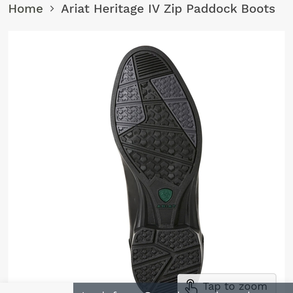 BNIB ARIAT Heritage IV Zip Paddock Boot - Picture 6 of 9